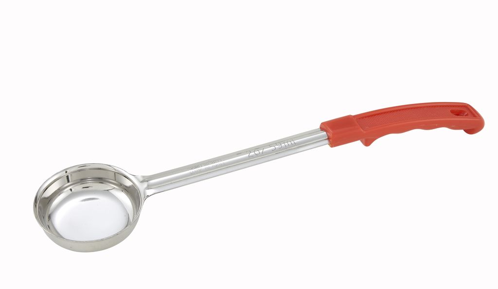 Winco Food Portioner, Solid, 2 oz, Red Hdl