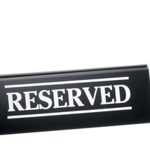 Tablecraft "RESERVED" Sign