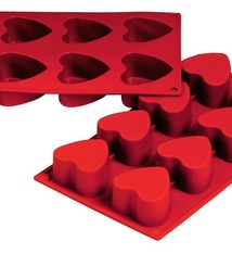 Fat Daddio's Heart Mold, Silicone, 12" x 7"