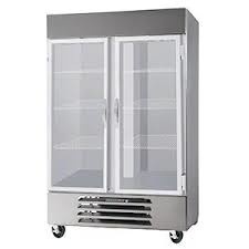 Beverage Air Reach-In Refrigerator, 2 Sect, 49 cu.ft., Glass Door