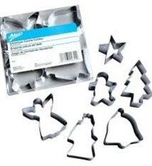 Ateco Christmas Cookie Cutter Set, 5 Pcs