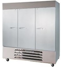Beverage Air Reach-In Refrigerator, 3 Sect, 72.0 cu. ft.