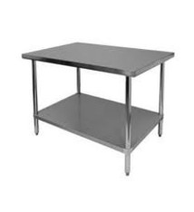 Thunder Group Work Table, Stainless Steel Top