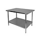 Thunder Group Work Table, Stainless Steel Top
