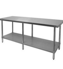 Thunder Group Work Table, Stainless Steel Top
