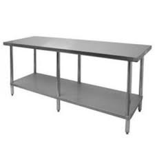 Thunder Group Work Table, Stainless Steel Top