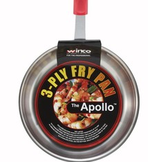 Winco Fry Pan, APOLLO, S/S, 14"