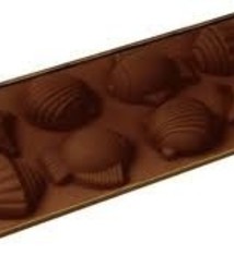Fat Daddio's Shells Candy Mold, 8-1/4" x 4-1/8"
