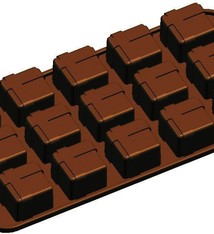 Fat Daddio's Gift Box Candy Mold, 8-1/4" x 4-1/8"