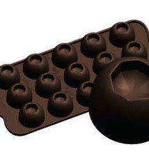 Fat Daddio's Dimpled Bon Bon Candy Mold, 15 Cavities