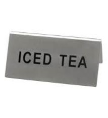 Update International Tent Sign, S/S, "Iced Tea"