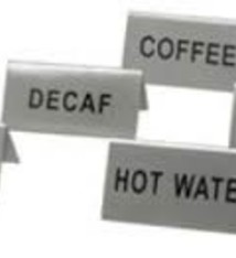 Update International Tent Sign, S/S, "Coffee"