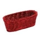 Tablecraft Oblong Basket, Red, 9" x 4-1/2"
