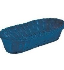 Tablecraft Oblong Basket, Blue, 15" x 6-1/2"