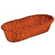Tablecraft Oblong Basket, Orange, 15" x 6-1/2"