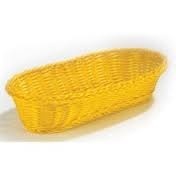 Tablecraft Oblong Basket, Yellow, 15" x 6-1/2"