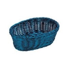 Tablecraft Oval Basket, Blue, 9-1/4" x 6-1/4"