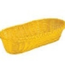 Tablecraft Oblong Basket, Yelloe, 9" x 4-1/2"