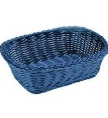 Tablecraft Rectangular Basket, Blue, 11-1/2" x 8-1/2"