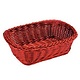 Tablecraft Rectangular Basket, Red, 11-1/2" x 8-1/2"