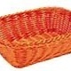 Tablecraft Rectangular Basket, Orange, 11-1/2" x 8-1/2"