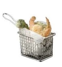 American Metalcraft Fry Basket, S/S, 4" x 3" x 3" Deep