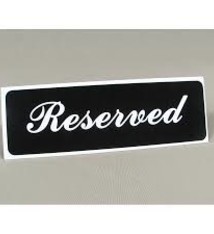 Vollrath "Reserved" Table Tent