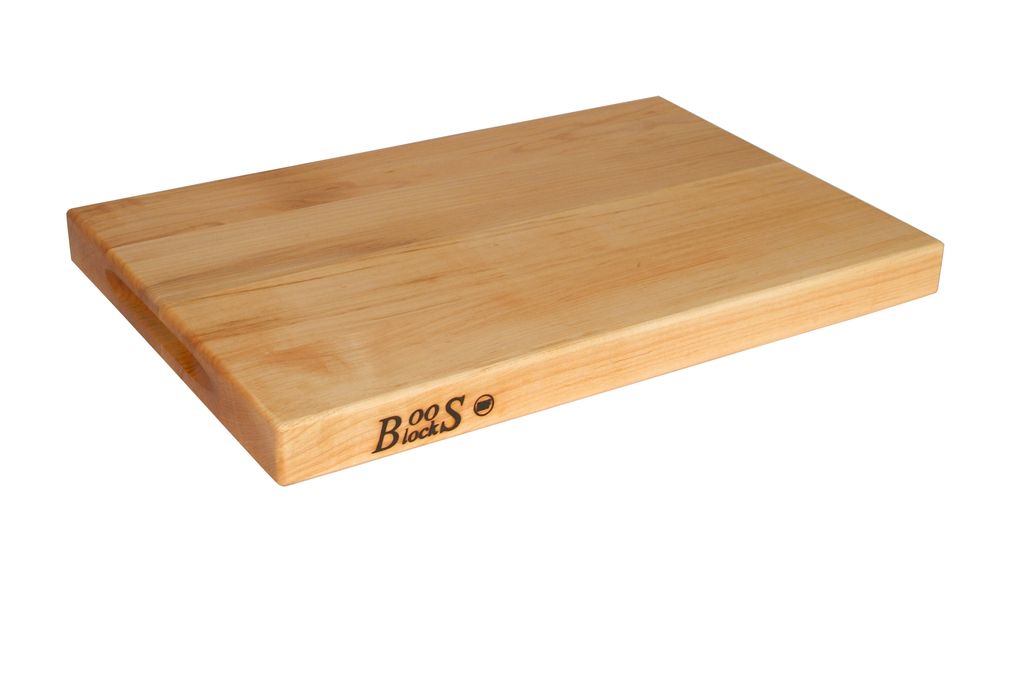 John Boos Cutting Board, Maple, 18" x 12" x 1-1/2"
