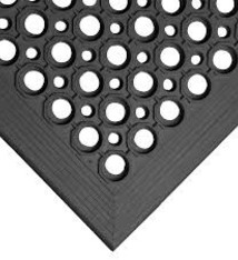 Apex Rubber Mat, 3' x 5' x 1/2", Black