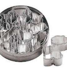 Paderno Dough Cutters, Animals, 10 Pcs