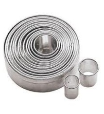 Paderno Dough Cutters, Circles, 14 Pcs