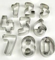Ateco Number Cutter Set, 9 Pcs