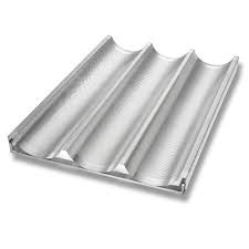 Focus Foodservice Baguette/French Bread Pan, 18" x 26"