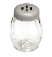 Tablecraft Plastic Shaker, Gray Slot Top, 6 oz