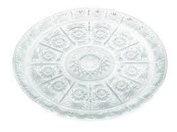 Tablecraft Round Cristalware Tray, 13"