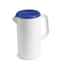 Tablecraft Pitcher w/ Blue Lid, 2-1/2 Qt