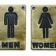 Tablecraft Restroom Sign