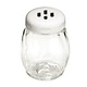 Tablecraft Plastic Shaker, White Slot Top, 6 oz