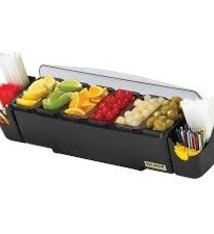 San Jamar Garnish Center, 6 Trays, 3 Qt