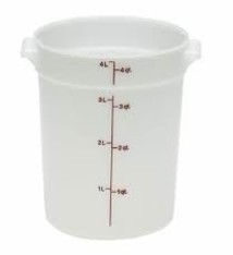 Cambro Food Storage Container, 4 Qt