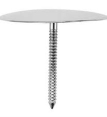 Paderno Flower Nail, S/S, Flat, 3" Dia