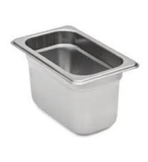 Thunder Group Steam Table Pan, S/S, 1/9 Size, 4" Deep