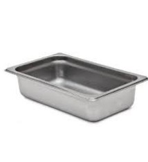 Thunder Group Steam Table Pan, S/S, 1/4 Size, 2." Deep
