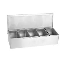 Thunder Group Condiment Dispenser, 5 Compartment