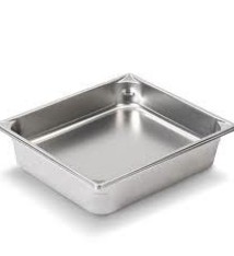 Vollrath Steam Table Pan, S/S, Half, 4" Deep