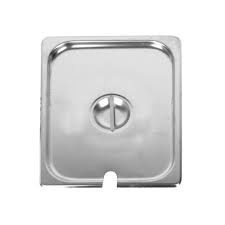 Thunder Group Steam Table Pan Cover w/ Slot, S/S, 1/2 Size