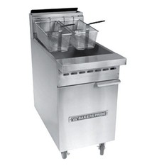Baker's Pride Deep Fryer, Gas, 40 lb