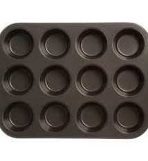 Thunder Group Non-Stick Muffin Pan, Tin, 12 Cup