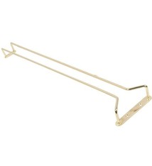 Thunder Group Glass Rack, Gold Anodized, 16"