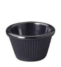 Winco Ramekins, Black, 4 oz (1 Doz)